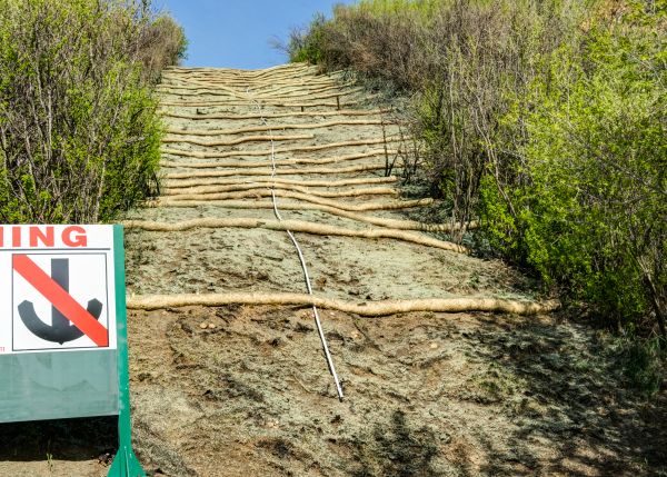 Steep Slope Hydroseeding